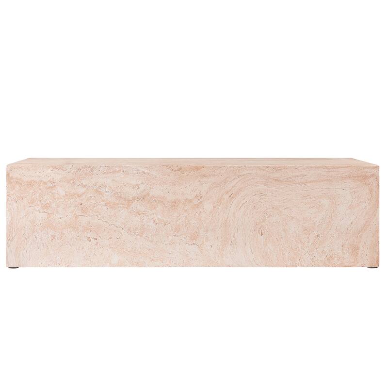 Christopher Knight Home - MGO Brown Rectangular Coffee Table for Indoor and Outdoor Use