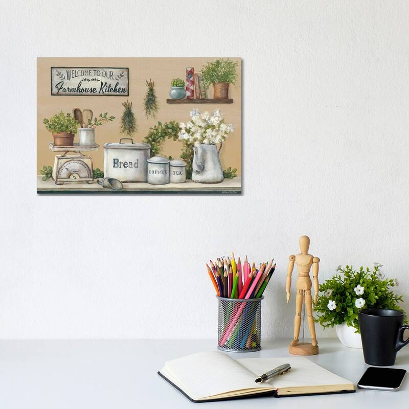 iCanvas "Garden Farmhouse Kitchen" by Pam Britton Canvas Print - 8x12x0.75
