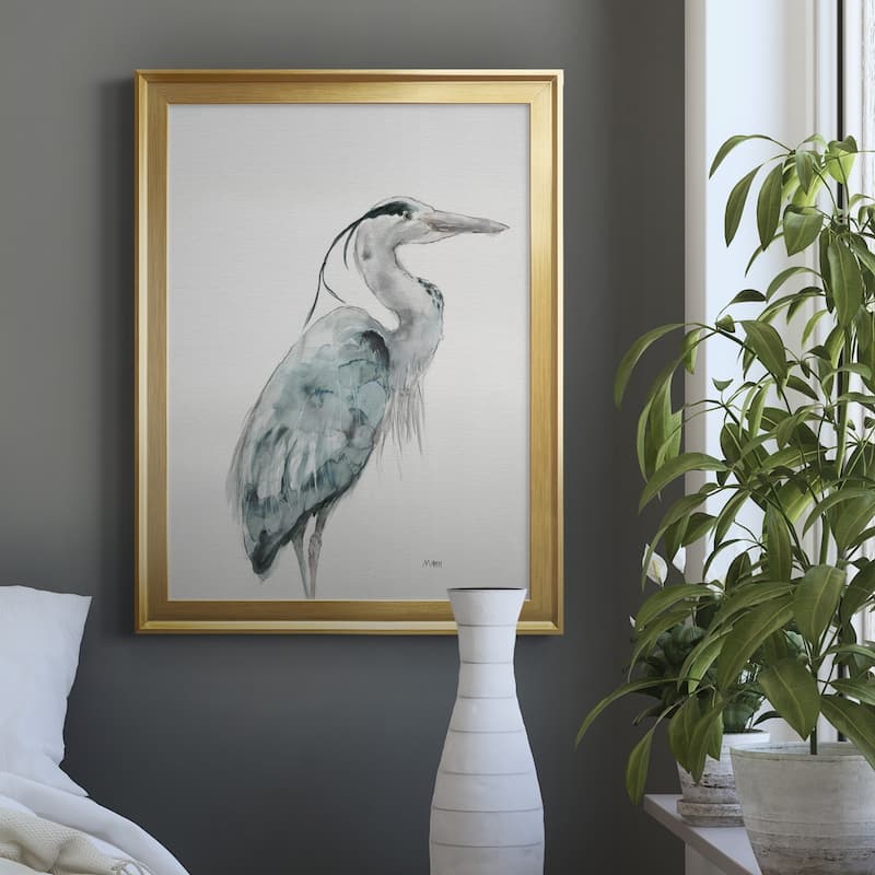 BLUE HERON I Premium Framed Canvas - Ready to Hang