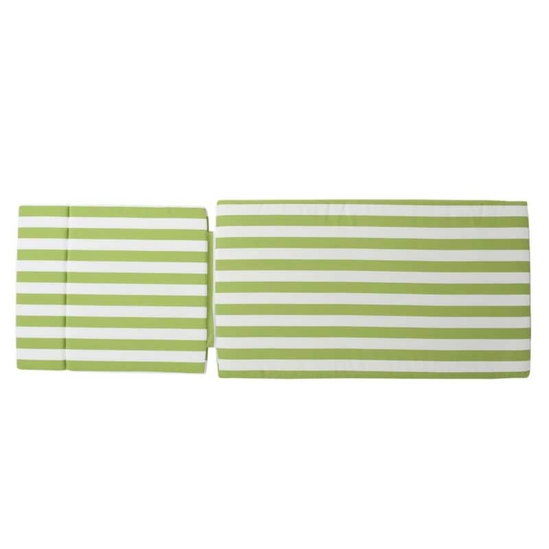 Roomfitters Chaise Lounge Cushion Set, Without Chaise Lounge, Water-Resistant Fabric with Secure Ties (Set of 2)