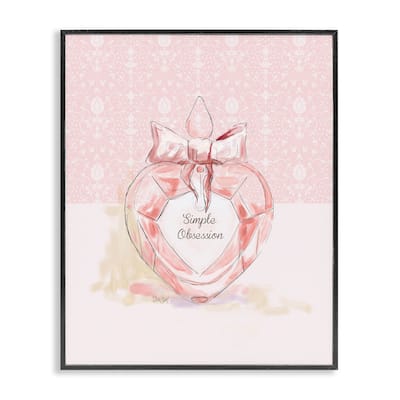 Stupell Simple Obsession Pastel Perfume Framed Giclee Art Design By Carol Robinson