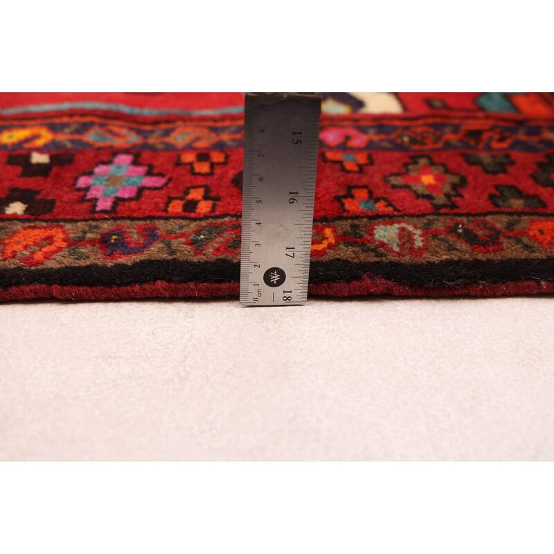 ECARPETGALLERY Hand-knotted Andelz Red Wool Rug - 3'2 x 4'7