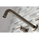 preview thumbnail 18 of 36, Manhattan 3-Hole Wall Mount Roman Tub Faucet in Brushed Brass