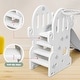 preview thumbnail 3 of 25, 7-in-1 Indoor Slide and Swing Set, Freestanding Toddler Slide Climber Playset