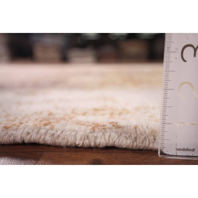 All-Over Abstract Modern Area Rug Hand-Knotted Wool Carpet - 5'4" X 7'10"