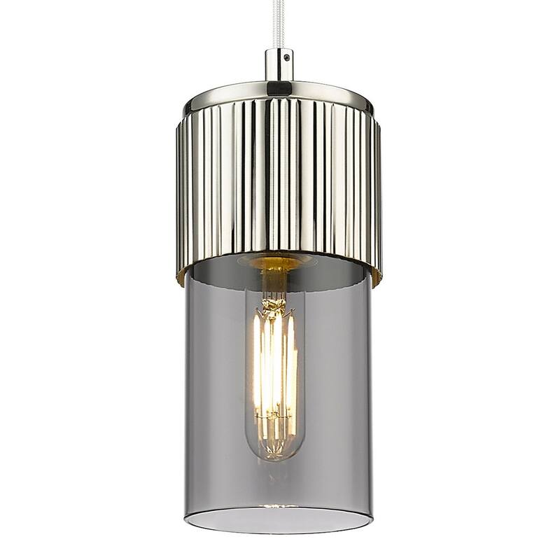 Innovations Lighting 428-1P-G428-7SM Bolivar 7" Tall Mini Pendant with - Polished Nickel