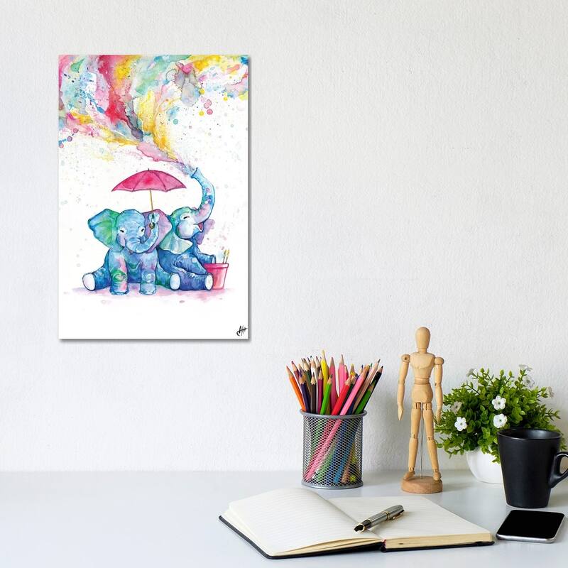 iCanvas "Double Trouble" by Marc Allante Canvas Print - 12x8x0.75