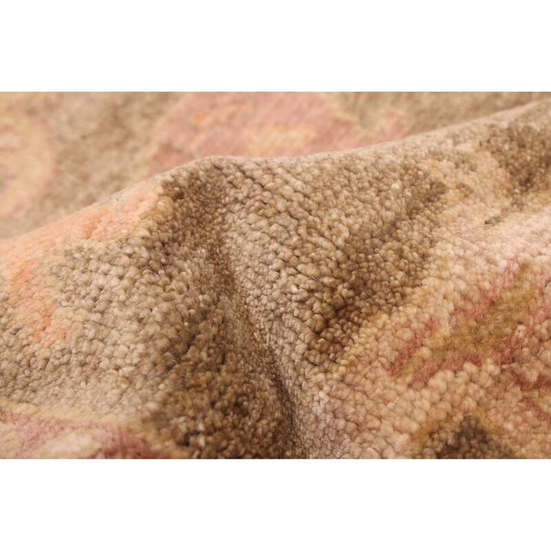 ECARPETGALLERY Hand-knotted Modern Oushak Brown, Taupe Wool Rug - 8'0 x 10'3