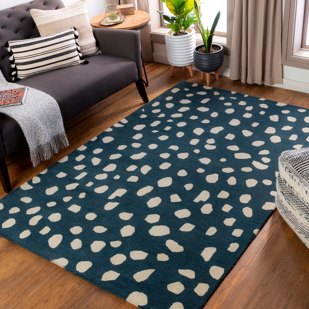 Livabliss Tunas Handmade Animal Print Wool Area Rug