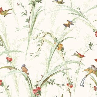 Botanical Green Astrid Wallpaper - 20.5in x 396in x 0.025in