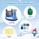 preview thumbnail 9 of 10, Costway 6-in-1 Winter Theme Snowman Inflatable Castle Kids Bounce - Multi-colored - See Details