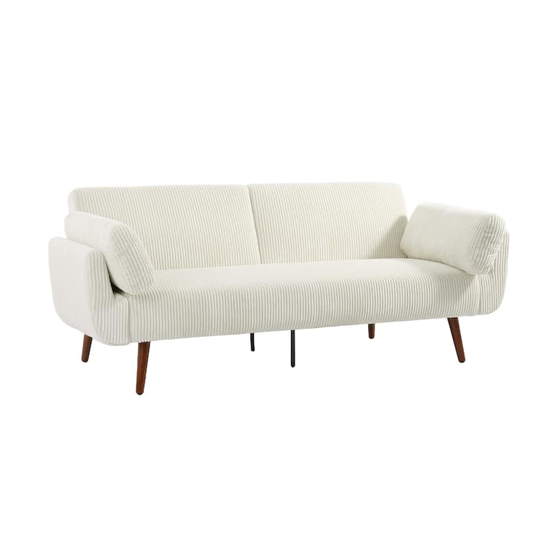 73.5 Inch Futon Sofa Bed Convertible Upholstered Couch Sleeper
