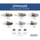 preview thumbnail 5 of 8, Springer Collection 52-Inch Matte Black 12-Blade DC Motor Windmill Ceiling Fan - 52 in x 52 in x 17.375 in
