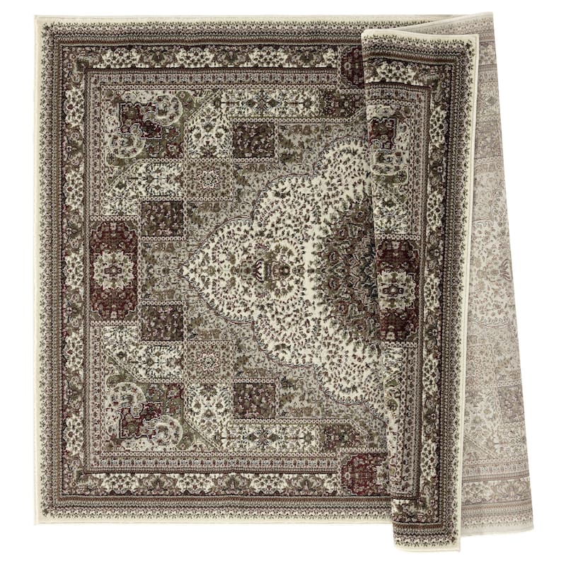 Vaso Collection Traditional Polypropylene Area Rug