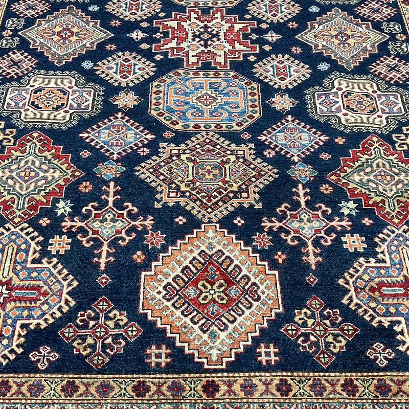 HERAT ORIENTAL Handmade Super Kazak Wool Rug - 7'10" x 9'10"