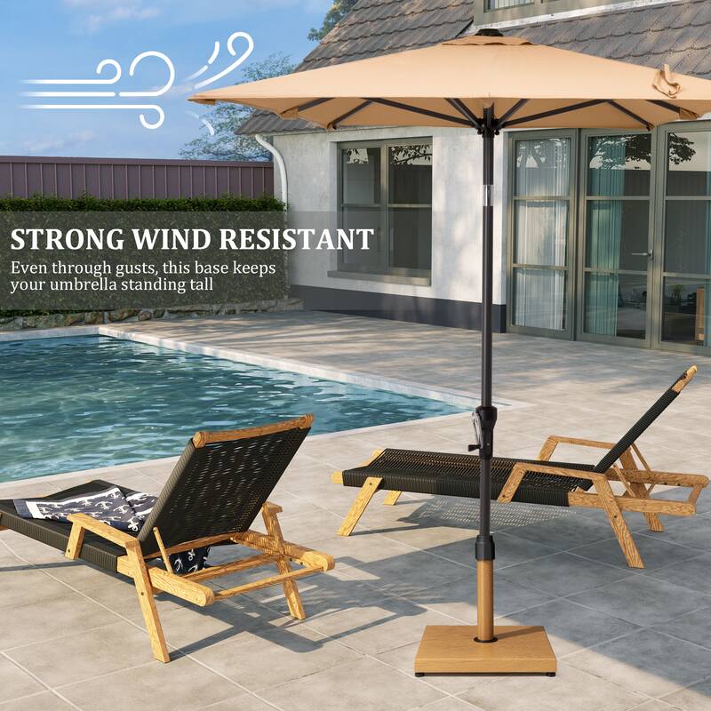 Pellebant 43LBS Outdoor Patio Concrete Market Umbrella Base Stand - N/A