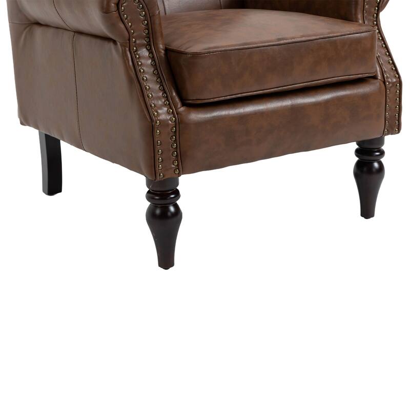 Mid Century Nailhead Decorative Armchair