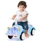 preview thumbnail 3 of 28, Gymax Kids Ride on Push Car w/ Steering Wheel Horn & Light Under Seat Blue