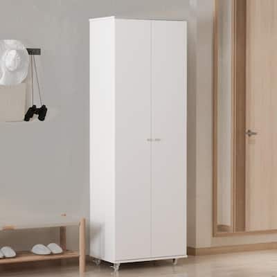23.6" W 70.9"High Shoe Cabinet, 8 Floors, Three Adjustable Boards