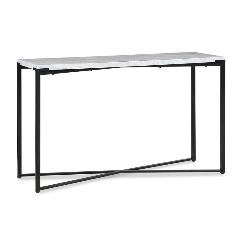 Saxon Console Table in Matte Black