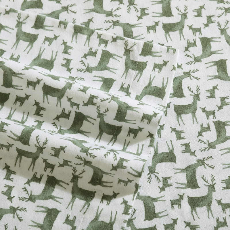 Eddie Bauer Printed Cotton Flannel Sheet Set