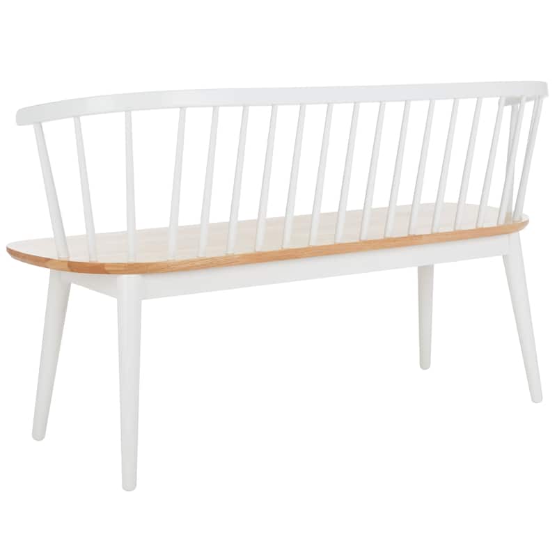 SAFAVIEH Sibyl Farmhouse Solid Wood Spindle Bench - 53"W x 19"D x 31"H