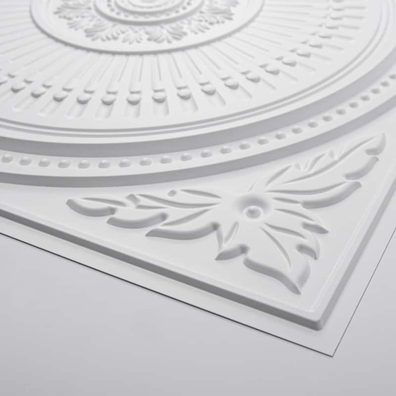 Art3d 12-Pack Drop Ceiling Tiles 24''X24'', Decorative PVC Ceiling Panels