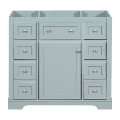 Bathroom Vanity without Sink, Cabinet Base Only, 1 Cabinet & 6 Drawers