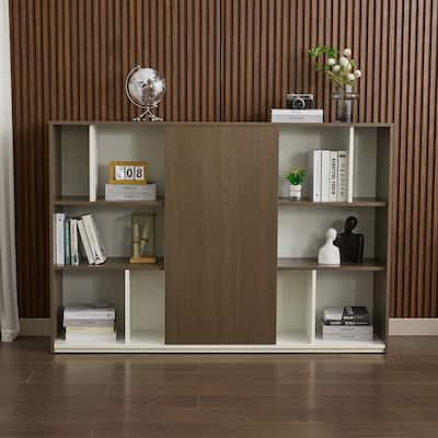3 Shelf Modern Office Bookcase Versatile Bookshelf