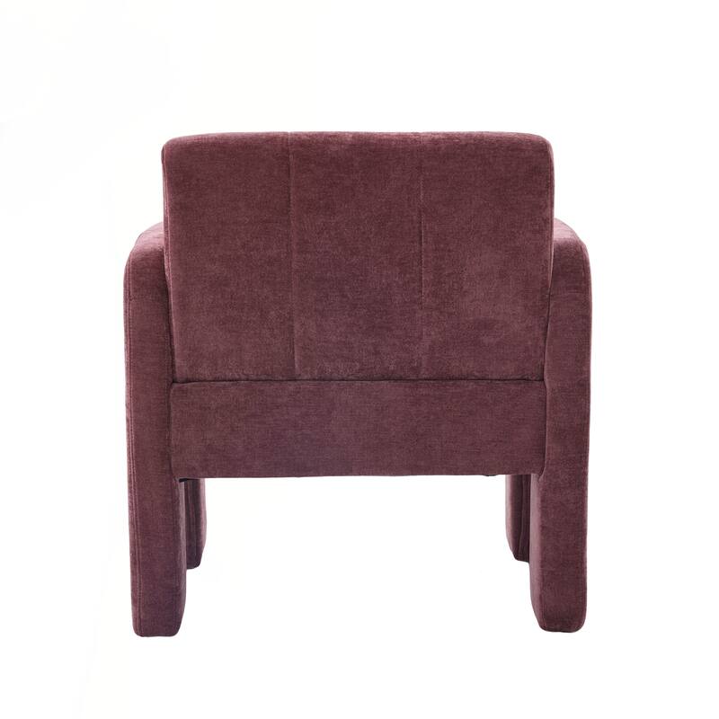 Modern Minimalist Casual Single Armchair Living Room, Bedroom, Office Area Upholstered Chair Comfortable Padded Armchair