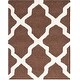 preview thumbnail 94 of 200, SAFAVIEH Handmade Cambridge Luisa Moroccan Trellis Wool Rug 2' x 3' - Dark Brown/Ivory - Rectangle