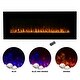 preview thumbnail 1 of 4, Hastings Home 54" Electric Fireplace- Wall Mount, Front Vent, LED Flame Technology & Remote Control - 54” x 20” x 4.75”