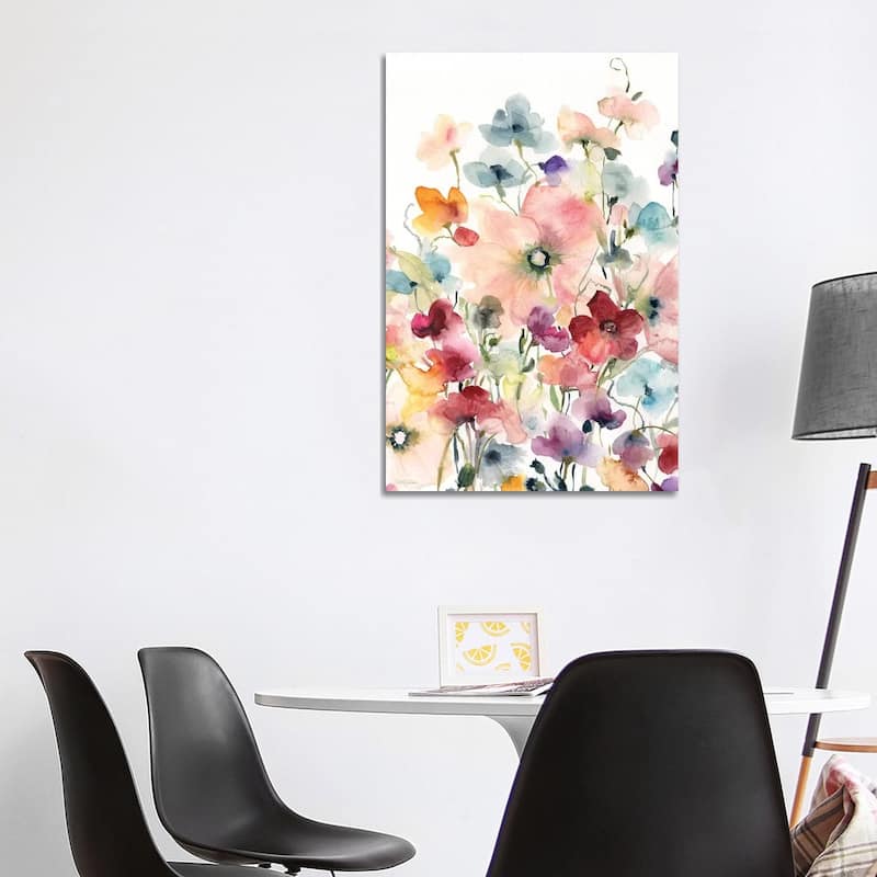 iCanvas "Poppies and Sweetpeas" by Carol Robinson Canvas Print - 40x26x1.5