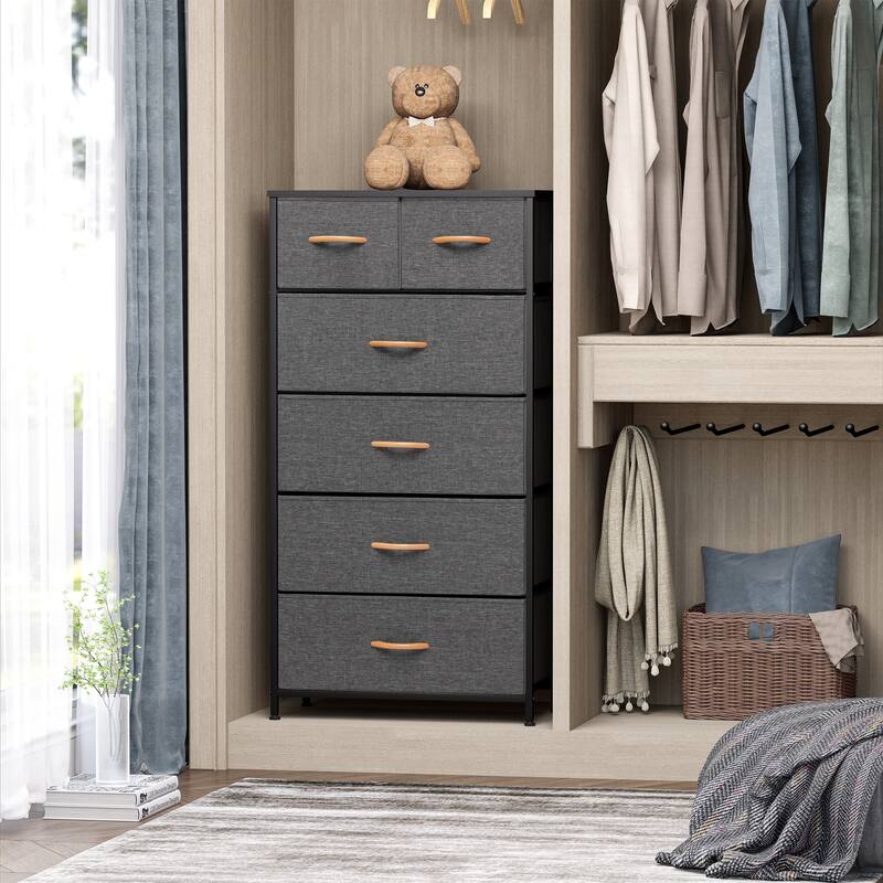 6-drawer Chest Vertical Dresser Storage Tower by Crestlive Products