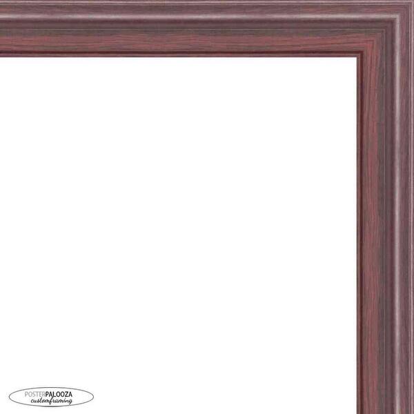 24x20 Traditional Mahogany Complete Wood Picture Frame with UV Acrylic