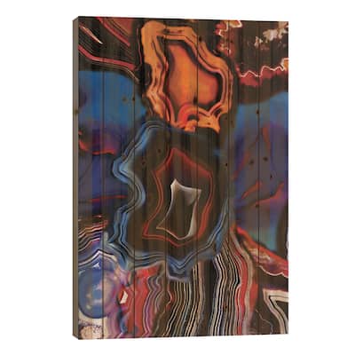 What Springs From Earth, Dissolves To Earth Again Print On Wood by Elena Kulikova - Multi-Color