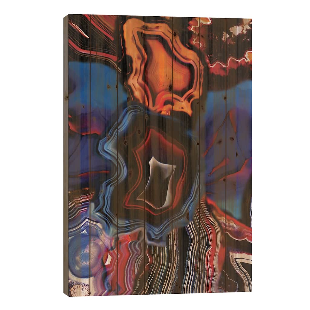 What Springs From Earth, Dissolves To Earth Again Print On Wood by Elena Kulikova - Multi-Color