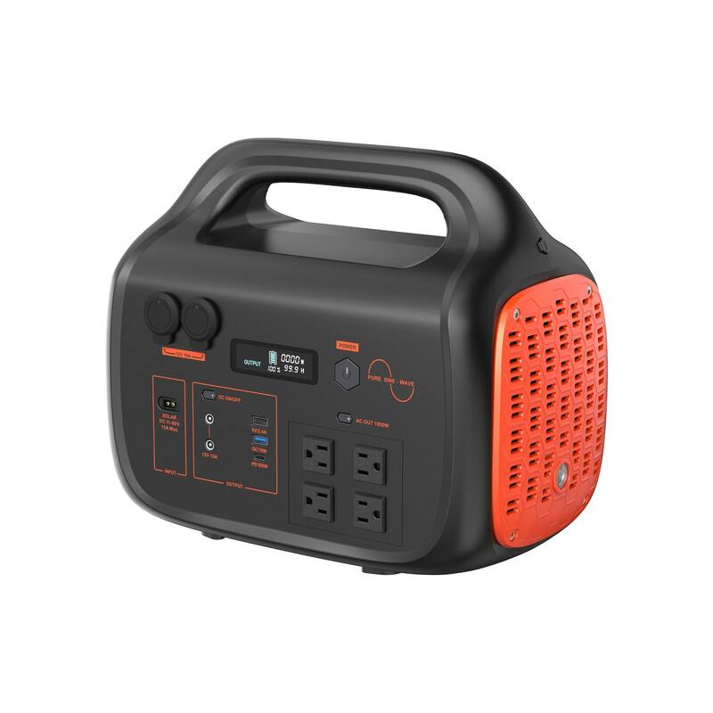 Portable Power Station Solar Generator with AC Outlet for Home Use, Camping, Emergencies - 1800W - N/A
