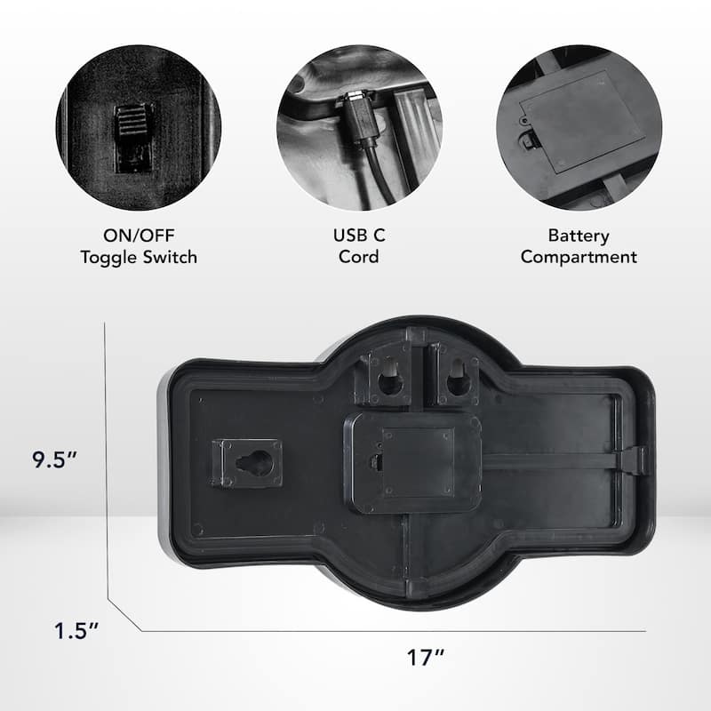 American Art Decor Big Daddy's Garage Marquee Shaped LED Light Up Sign Wall Decor for Man Cave Bar Garage - Grey