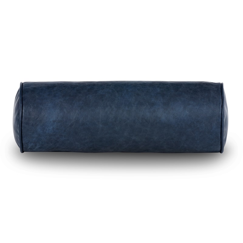 Poly and Bark Napa Leather Bolster Pillow (Set of 2)