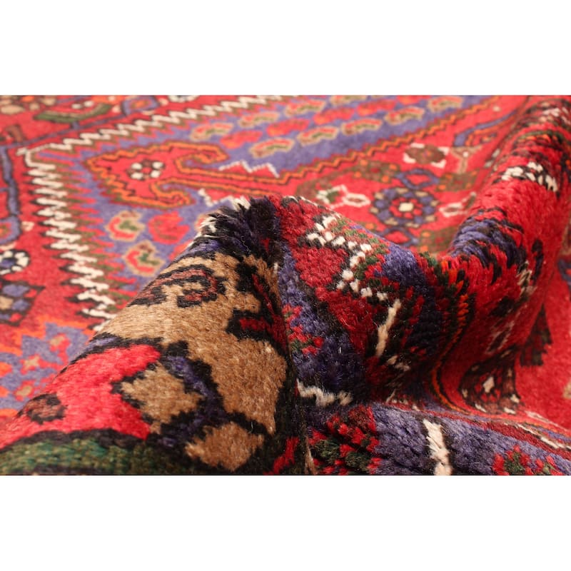 ECARPETGALLERY Hand-knotted Andelz Red Wool Rug - 4'3 x 7'1