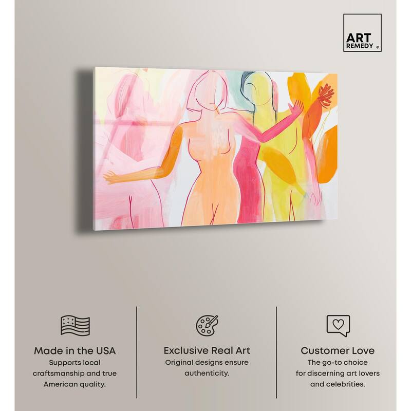 Three Graces Acrylic by Art Remedy, Ready to Hang
