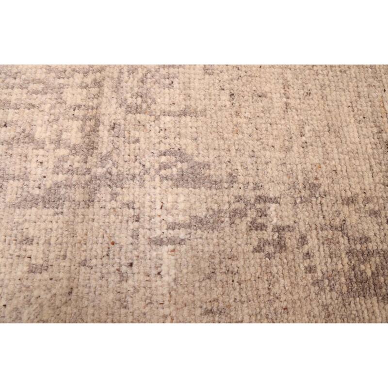 ECARPETGALLERY Hand-knotted Tangier Light Khaki Wool Rug - 5'2 x 7'10