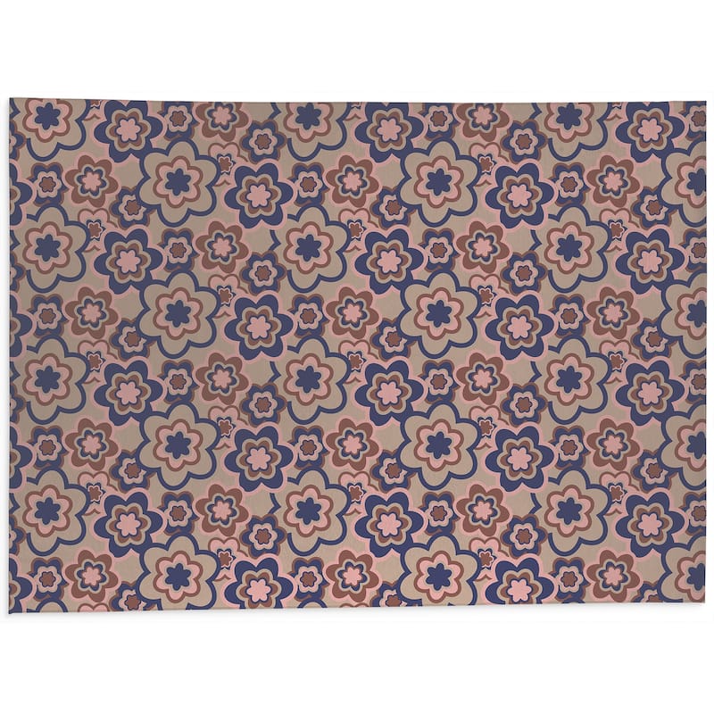 FLORAL BURST BLUE Doormat By Kavka Designs - Bed Bath & Beyond - 31257263