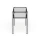 preview thumbnail 5 of 4, SEI Furniture Glenn Distressed Black Metal Console Table with Shelf