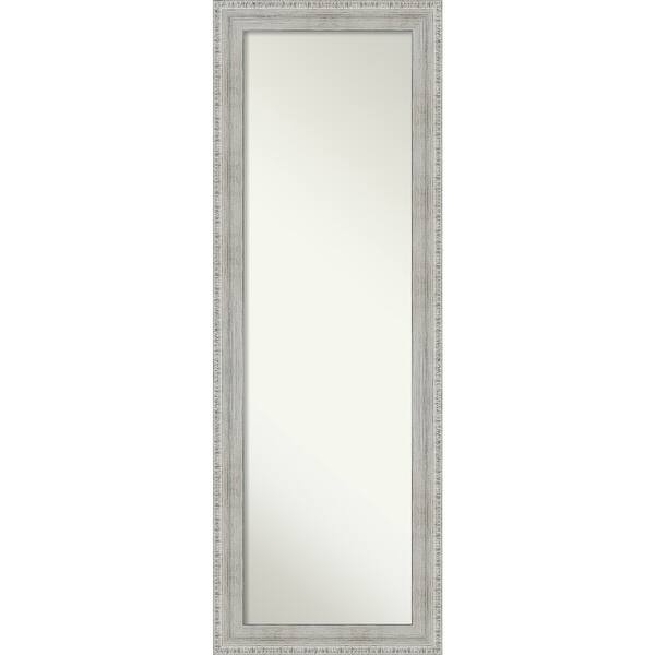 Rustic Whitewash Wood On The Door Full Length Wall Mirror 52 38 X 18 38 X 1 058 Inches Deep Overstock 27297308