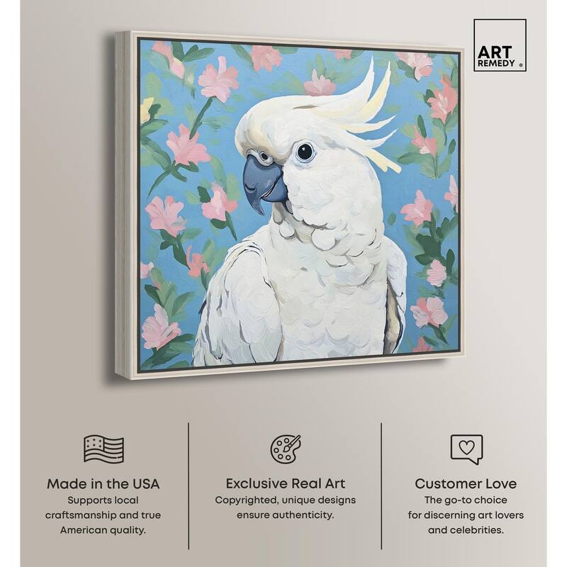 White Cockatoo I Canvas by Art Remedy
