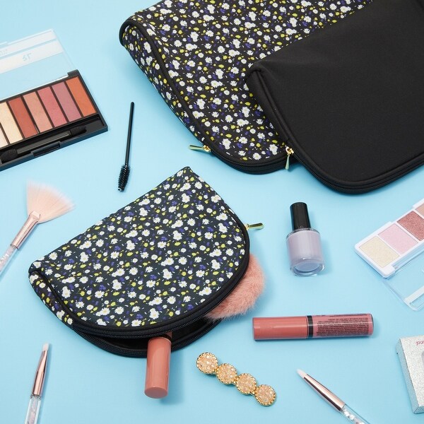 3 Pieces Glamlily Daisy Makeup Bags Set for Women Cosmetic Travel Pouch Toiletry Organizer On Sale Bed Bath Beyond 36329956