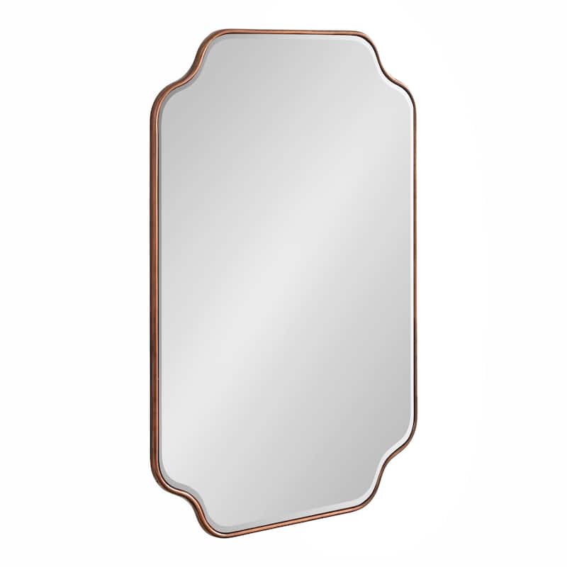 Kate and Laurel Plumley Framed Wall Mirror - 24x36 - Bronze