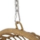 preview thumbnail 8 of 16, Christopher Knight Home - Sansa Outdoor/Indoor Wicker Hanging Basket Hammock Chair with Iron Stand & Water-Resistant Cushions